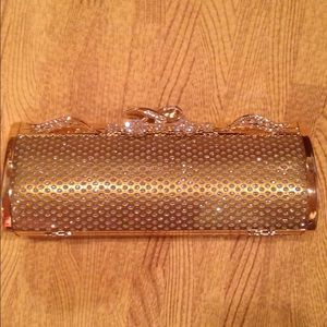 NWOT gold clutch